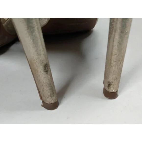 Jessica Simpson Romani Formal Sandal Women's 8 M Gold Cut Out Open Toe High Heel - Picture 8 of 9